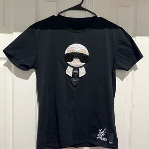 Black fendi tee